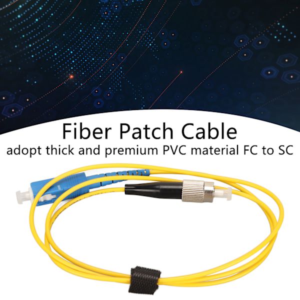 Fiberoptisk Patchkabel 0,5yd FC till SC Singlemode Fiber Låg Optisk Förlust FC till SC Fiberoptisk Kabel för Switch