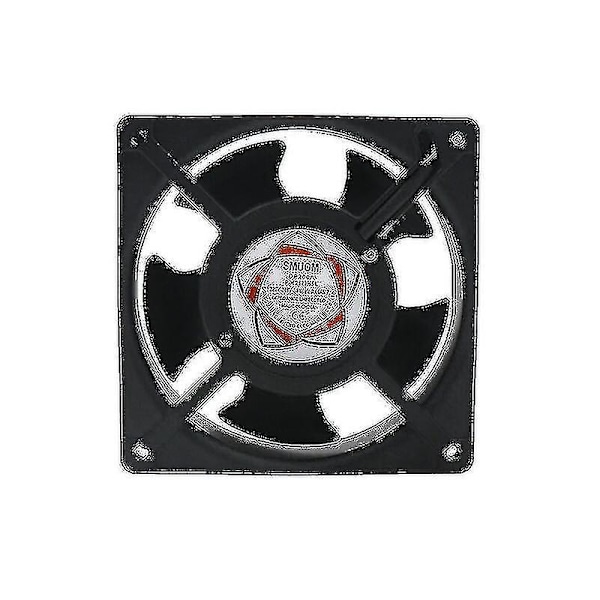 Högtemperatur Axialfläkt för Eldstad - Insättbar, Metallblad, Tyst, Universal (120 X 120 X 38mm)