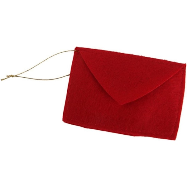 Festlig Julkuvert, Återanvändbara Mjuka Filt Tomte Stil Kort Hållare För Att Förhöja Julstämningen, Perfekt För Att Förvara Presenter