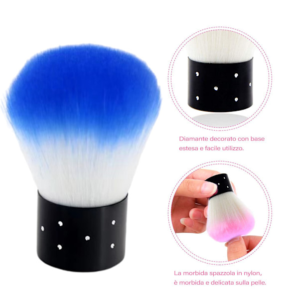 Nagelkonst Dammborste Mjuk Nagel Rengöringsborste För Akryl & UV Nagel Gel Damm Power Remover Cleaner Borste Nagelkonst Verktyg
