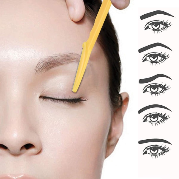 Ansiktsrakhyvlar för kvinnor 30 delar, Eyebrow Razor Trimmer Shaper