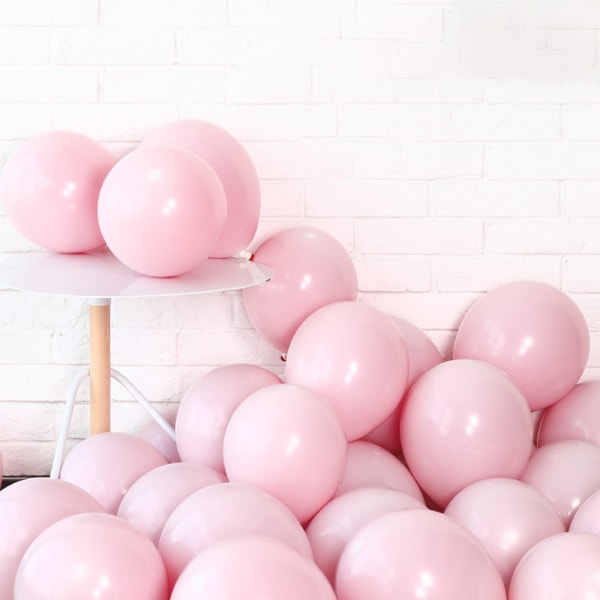 Rosa ballonger 100-pack 13 tums macaron pastellboll