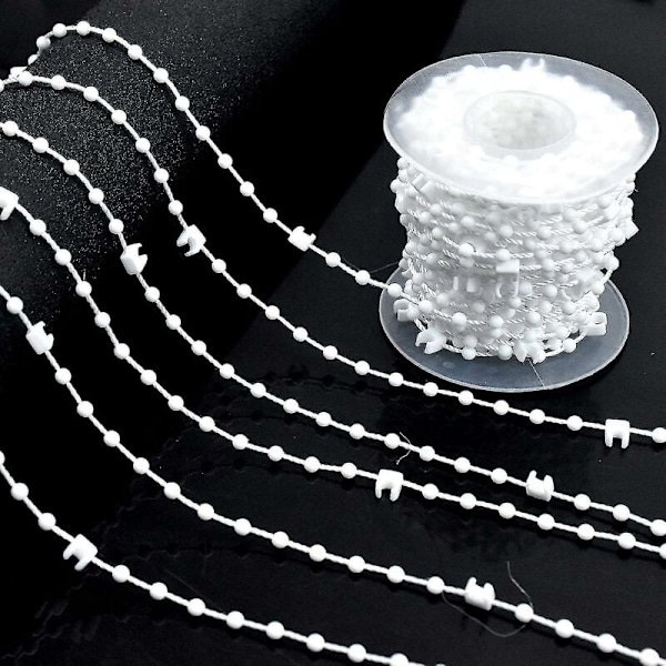 DIY-ersättning för 89 mm vertikala persienner, reparationssats i plast med kedja och kontakt, kostnadsbesparande lösning för rullgardiner och vertikala persienner