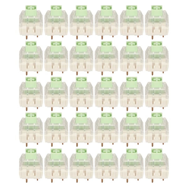 30 st Mekaniska tangentbordsbrytare Vattentät bakgrundsbelysning DIY tangentbordsbrytare för anpassning av tangentbord Jade Switch