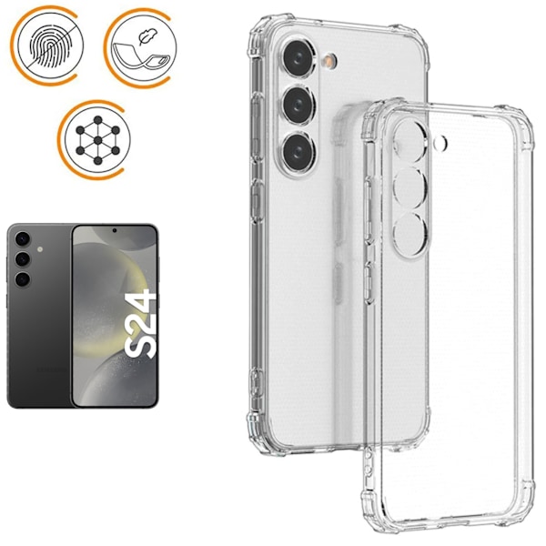 Samsung S24 skal Army V3 - transparent Samsung Galaxy S24