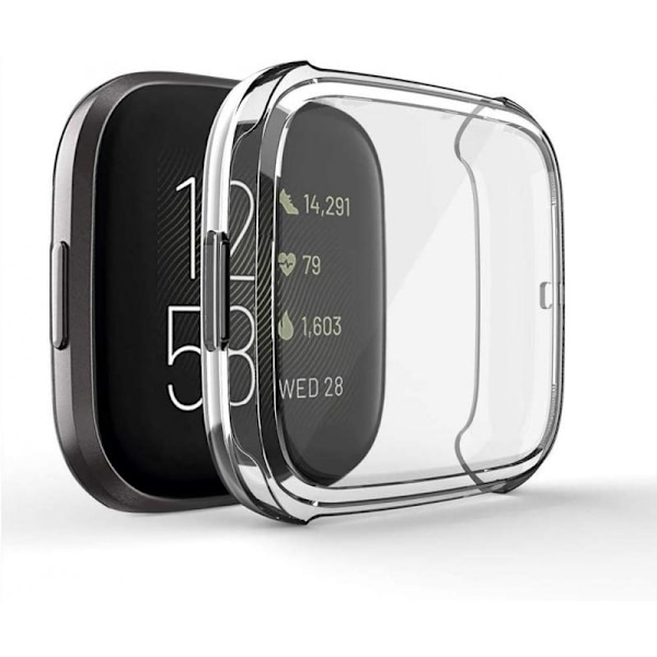Heltäckande Ultrunnt TPU Skal Fitbit Versa 2 Liquid Transparent