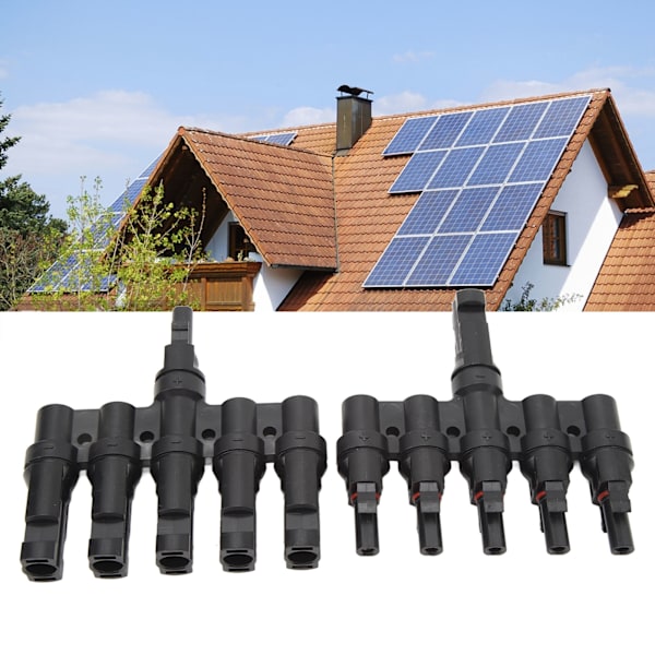 Solar T Grenkontakt 1 till 5 PPO IP67 Vattentät Hona Hane Säkerhetsskydd Solpanel Strömtillbehör