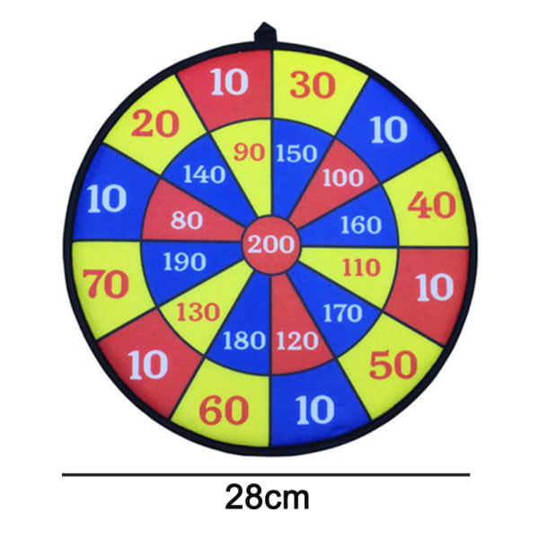 1 set Kids Game Dart Board Set, Stor tyg Dartboard med 6 St