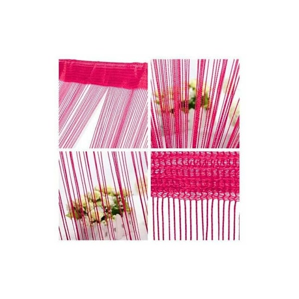 Konstnärlig Boho Heminredning, Förtrollande Elegans Tätare Pärlsträng Pärlgardin För Dörröppning Sekretess Och Rumsavdelning I Ljusrosa, Polyester