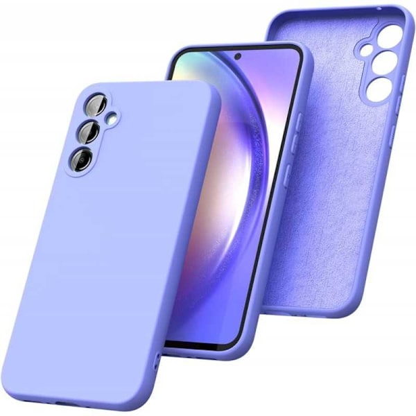 Samsung S24 Plus Gummibelagd Matt Skal Kameraskydd Liquid - Lila