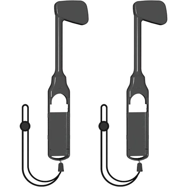 2 st Grå Golfklubbor, Switch Sportstillbehör Ergonomisk Design ABS Material Chambara Svärd Tennisracketar för Familjekul och Simuleringsspel
