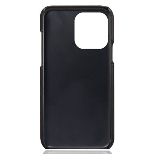 iPhone 14 Pro Max Skal Korthållare PU Läder - Svart