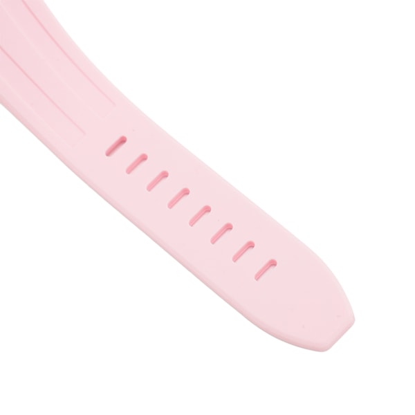 Sportklocka för barn, exakt tid, självlysande, vattentät kvartsklocka med transparent urtavla, gummiband, rosa