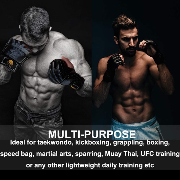 MMA Handskar Tillverkade av det Bästa Materialet för Lång Hållbarhet - andskar för grappling sparring, träning, för män och kvinnor inkl.