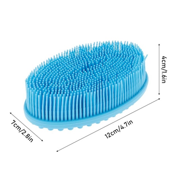 Silikonbadkarkroppsborste Baby skrubbborste Duschrengöringsskrubber för barn