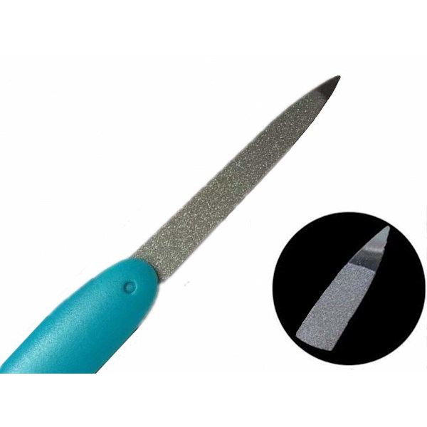 3 st vikbar nagelfil i metall, rostfritt stål, vikbar nagelbandsfil, professionellt verktygset, dubbelsidig och filar naglar enkelt för män och kvinnor (slumpmässig färg)