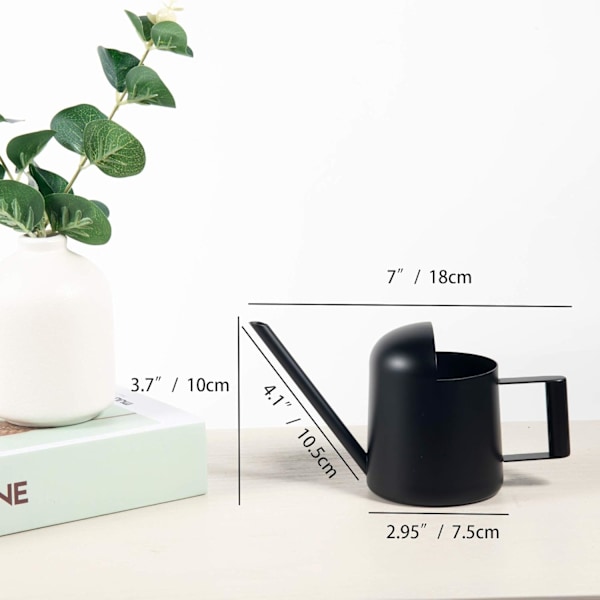 Ergonomisk Inomhusvattenkanna, Mini Vattenkruka med Rostfri Stålkonstruktion för Precis Vattning, Slitstark för Din Gröna Oas