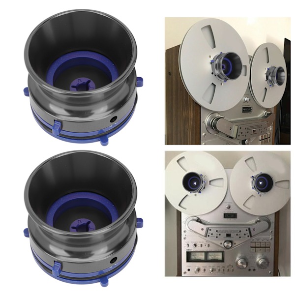 1 Par NAB Hub Adaptrar Polerad Aluminiumlegering Universal Lastningsanordning 10 Tum Öppnare för Studer ReVox för Akai Grå