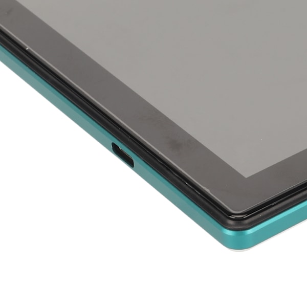 10-tums Tablet Grön Octa Core CPU 8GB RAM 256GB ROM 7000mAh 4G LTE 5G WiFi Dubbel Kamera Kontorstablet för Hemmet 100‑240V Grön EU-kontakt