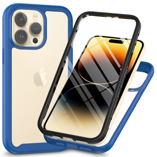 3-i-1 iPhone 15 Pro skal - Blå Blå