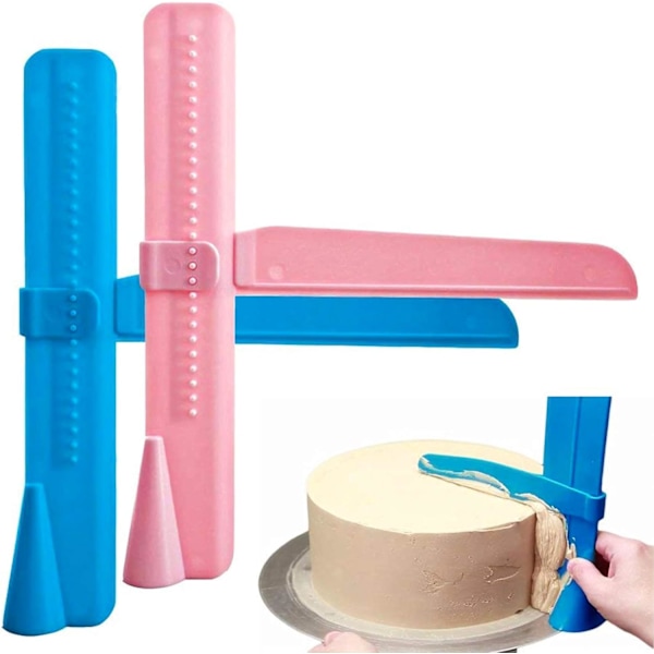 Professionell Tårtspatel, Justerbar Tårtskrapa Set, Ergonomisk Design, Högkvalitativ Livsmedelsgodkänd Plast, Flexibel Design, Lätt Att Använda Och Rengöra