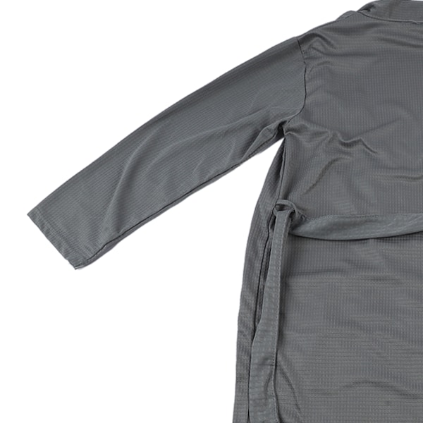 Badrock Unisex Mjuk Bekväm Lös Lätt Loungewear för Män Kvinnor Hem Spa Grå L