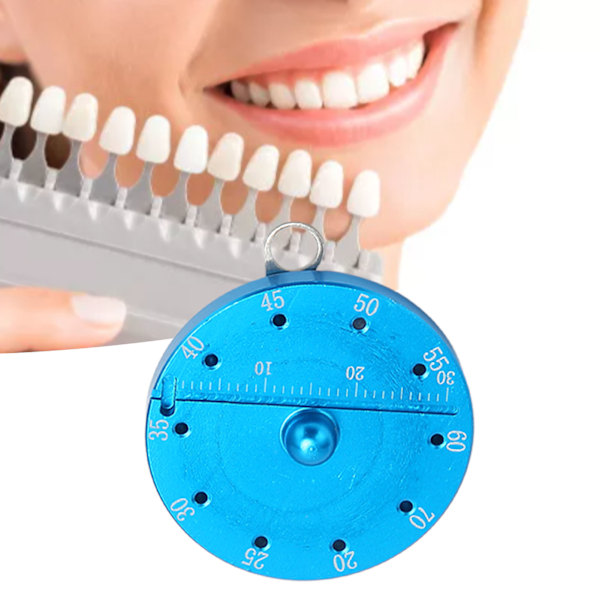 Dental Guttaperkapunktskärare Linjal Aluminiumlegering Rund Mätning Skala för Dentallaboratorium