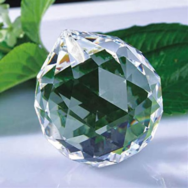 0,8"/20 mm kristallkula prismor - 20 stycken hängande för takkronor, Feng Shui, Bröllopshem