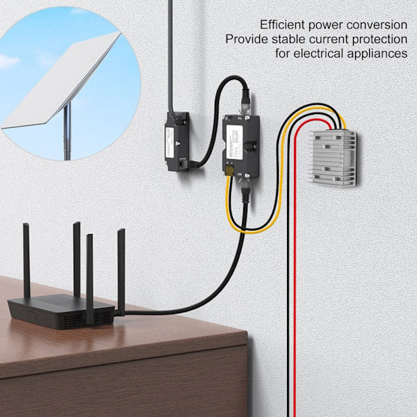 DC Spänningsomvandlare 48V 3A Automatisk Boost Buck Stabilisator Omvandlare för Hemmakontor Industriell Användning