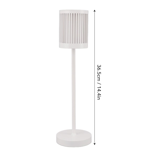 Sladdlös Bordslampa LED Steglös Touch Dimbar Vattentät Metall 5000mAh USB Uppladdningsbar Batteridriven Skrivbordslampa för Sovrum Studier Utomhus Vit