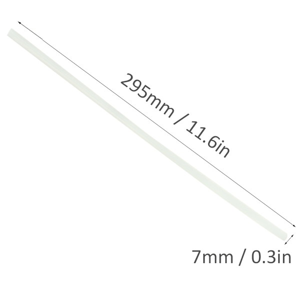 100 st 7x295mm Heta Limstavar Transparent Hög Viskositet för Limpistol DIY Hantverk Kläder Smycken