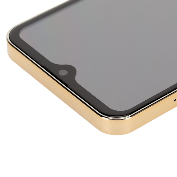 6,49 tum Olåst Smartphone 6GB RAM 64GB ROM Främre 8MP Bakre 24MP Ansiktsigenkänning Mobiltelefon för Android11 100‑240V EU-kontakt Guld