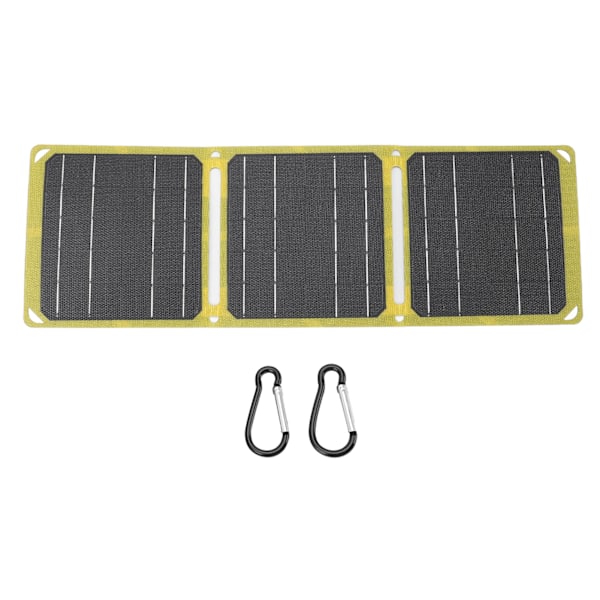 Solpanel 21W 5v 9v 12v Utgång Dubbel USB Portabel Vattentät Monokristallin Kisel Solpanel för Camping Resor Fiske