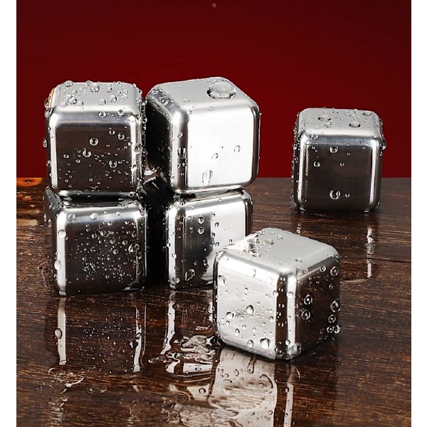 Återanvändbara kylstenar för dryck, livsmedelssäkert material, kyler snabbt drycker, elegant presentförpackning för alla tillfällen