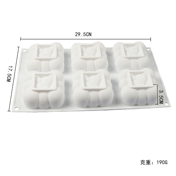 3D Bubblor Himmelsmoln Silikon Kakform, Mångsidig Bakning Non-Stick Silikon, Perfekt För Mousse, Desserter Mini-kakor, Tryfflar, Choklad,