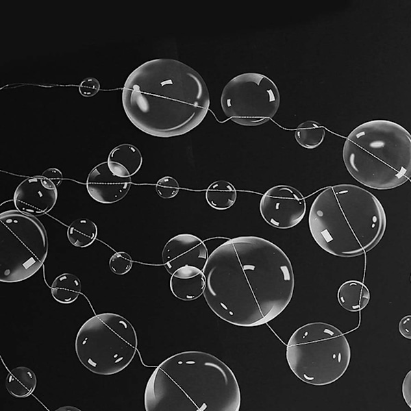 Havstema Dekorativa Transparenta Bubbelgirlanger, Sjöjungfrufest Hängande Streamer För Babyshower, Under Havet Fest, Barnrums Fotorekvisita, Perfekt