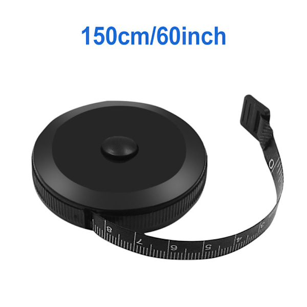 Mjukt måttband Retractable Measuring för kroppstyg Sömnad Skräddare Tyg Stickning Hantverk Viktminskning Mått Retractable  Måttband Kropp