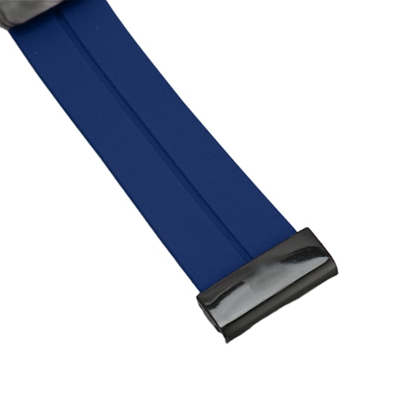 Silikon Klockarmband Vattentätt Snabbfäste Spänne Klockarmband för Fenix 7X/6X/5X 26mm Blå