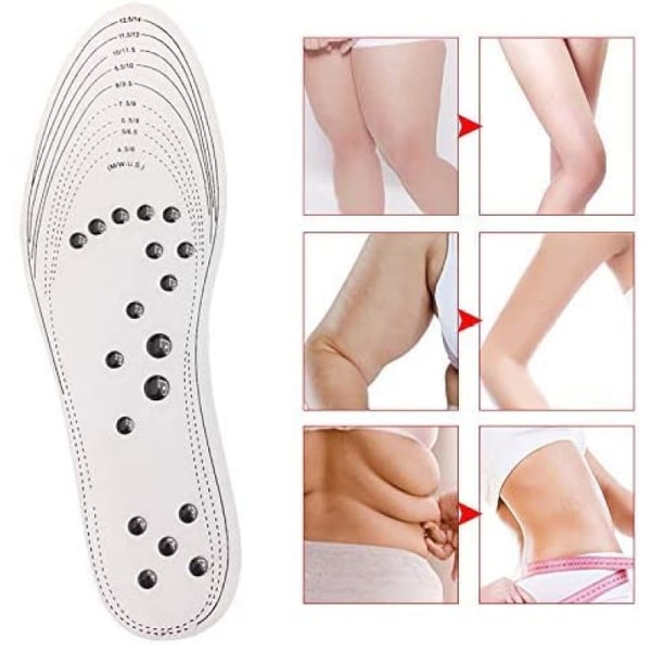 Slimming Insoles Fotmassageapparat, Magnetisk terapi Viktminskning för