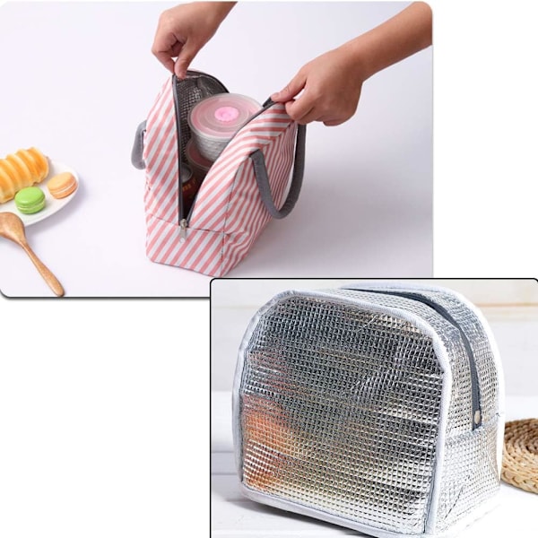 Vändbar Tote med Ergonomisk Design, Livsmedelsklassat Material Säkerställer Läckagesäkerhet och Enkel Rengöring, Mångsidig Användning från Lunch till Shopping (8.7x 4.5x