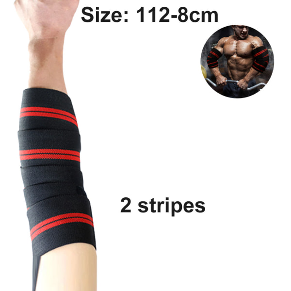 Knäskydd - Elastiskt stöd och kompression för knä och armbågar - För styrkelyft, fitness, gymträning