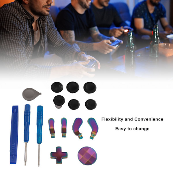 13 i 1 Metall Thumbsticks för Xbox One Elite Series 2 Controller Metall Mod 6 Swap Joysticks 4 Paddlar 2 D Pads 1 Verktyg för Elite Series 2 Core