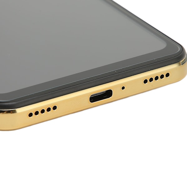 I14proMax Smartphone för Android 12.0 6.6in 6GB RAM 128GB ROM MTK6889 Mobiltelefon Fram 5MP Bak 13MP 1440x3040 AU 100‑240V Guld