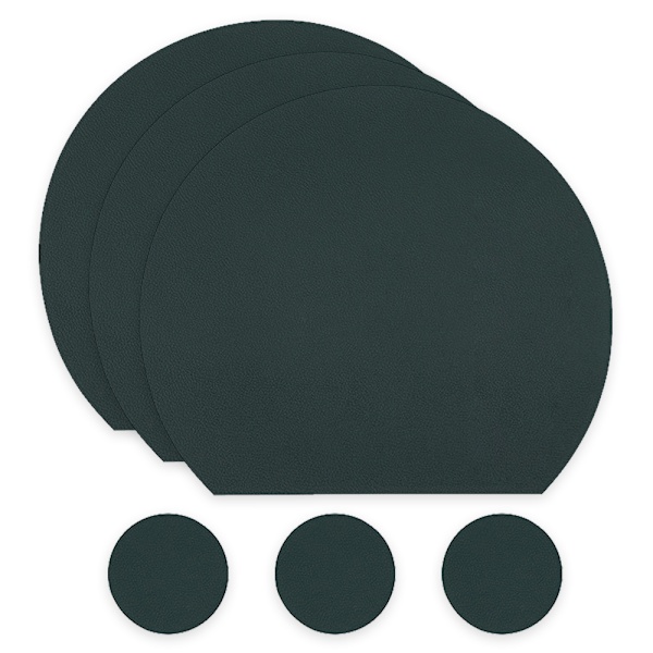 Stilfulla bordsdekorationer, vändbara bordsunderlägg i konstläder för eleganta middagar, värmebeständig halkfri design, bra presentidé för hem och