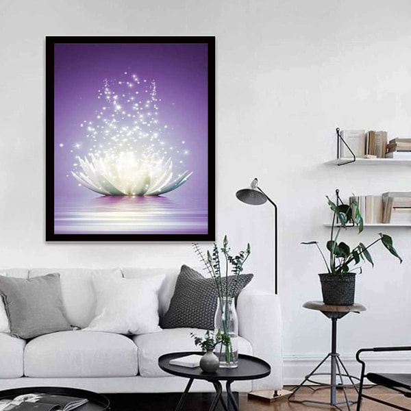 5D Diamantmålningskit, Perfekt Gåva för Alla Åldrar, Komplett Gör-Det-Själv-Kit med Vattentålig Canvas för Hemväggsdekor