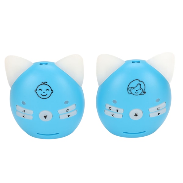 Audio Baby Monitor ISM 905 till 925MHz 100 till 240V Trådlös Digital Krypteringsöverföring 10 Volymjusteringar för Barn Blå