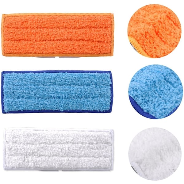 Alternativ Originalutrustningstillverkare, Kompatibel med Kärcher, Mikrofiber Ersättningsdukar för Våttorkning och Dammtorkning, Extrabred Mopp