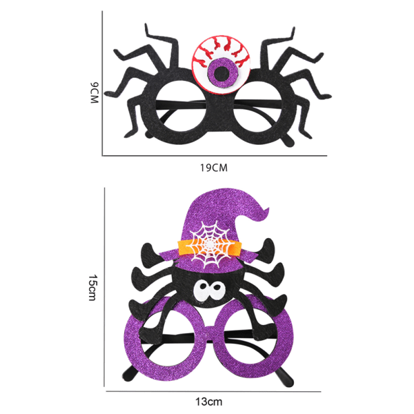 Halloween-glasögon Roliga festglasögon för vuxna och barn