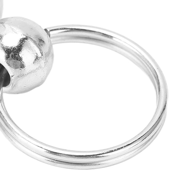 100 Set Monk Nitar med Dragslingor 8mm Högpolerad Kopparmaterial Dubbel Slinga Dragslinga för DIY Kläder Väskor Skor Silver
