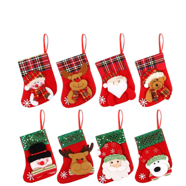 Förtjusande Miniatyr Julglädje, 3D Applikationsdesign Ger Charm Till Varje Julgran, Perfekta Julklappar, Non-Woven Tyg Säkerställer Hållbarhet Och